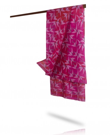 Палантин Женский SN40-OISEAUX/FUCHSIA